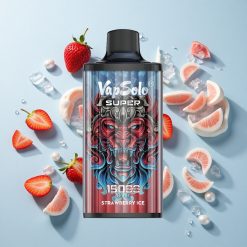 Vapsolo Super 15000 Puffs Eper Jég 40ml Hungary wholesalers
