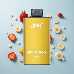 JNR Mega Box 25000 Puffs Egy használatos e-cigaretta Eper Banán Hungary wholesalers