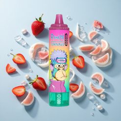 RandM Fumot Tornado 15000 Puffs Diszplay Képernyős Eper Jég Hungary wholesalers