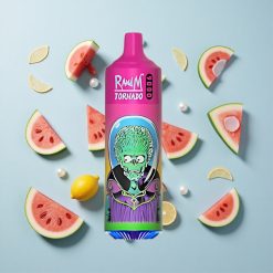 RandM Fumot Tornado 9000 Puffs Görögdinnye Buborékrágó 18 mL Hungary wholesalers