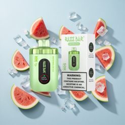 Razz Bar 50K Puffs Dinnye Jég 1.0 Ohm Mesh Coil Hungary wholesalers